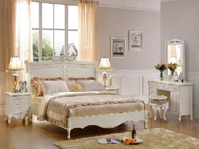 Giường ngủ mang màu trắng ngà MT-115