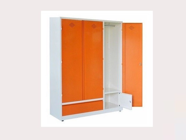 Tủ đựng quần áo Xuân Hòa 3 cánh màu cam